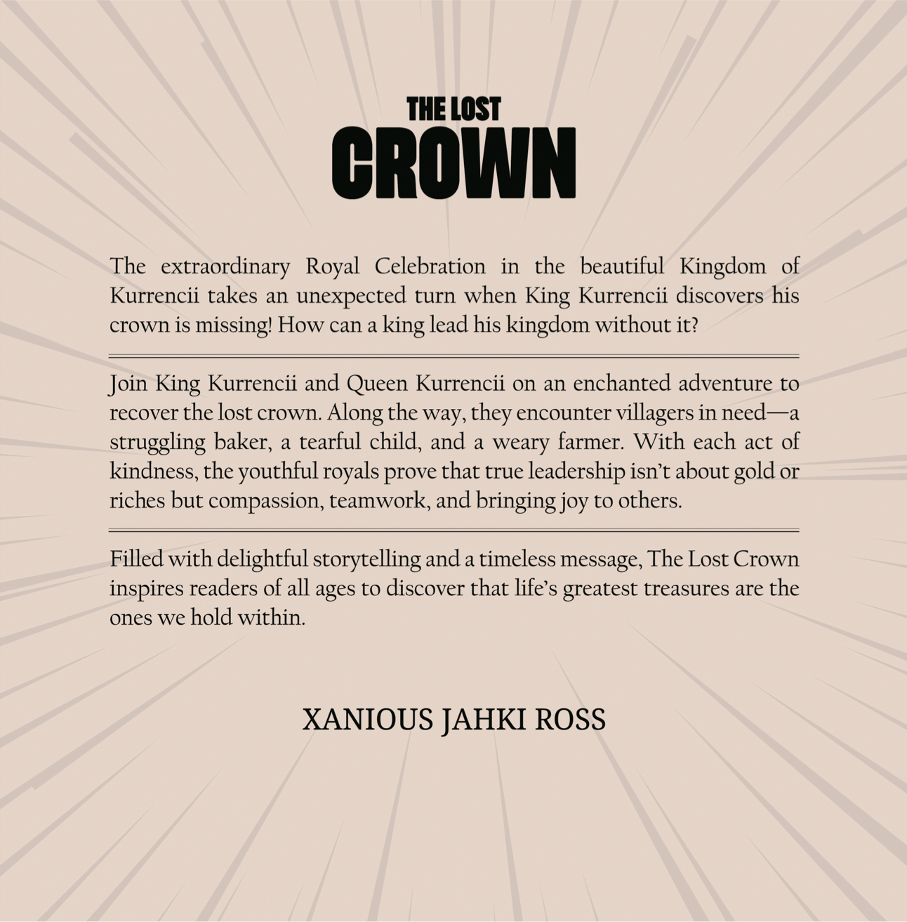 The Lost Crown: A Kurrencii Royal Adventure - Paperback Edition